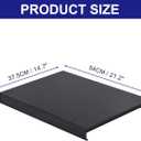 uxcell Stainless Steel Stove Top Cover, Noodles Board for Burner Stovetop, Cooktop Cover for Gas and Electric Stove, 21.2"L x 14.7"W x 3"H, Black