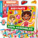 QUOKKA Montessori Busy Book for Toddlers 1-3 - Pre K Kids Learning Activities for Homeschooling - My Preschool Busy Book for Ages 3-5 - 15 Kids Educational Activities 2-4 Years