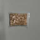 104pcs Wood Alphabet Letter Beads 12mm Mix Natural Square Beech Wooden Letter Beads for Jewelry Making Name DIY Beading Necklace