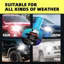 Halogen Headlight Bulbs Fit for Toyota RAV4 2016-2018 Lights bulb,9012 High Beam + H11 Low Beams,6000K White Bright,300% Brightness,Plug N Play,Pack of 4