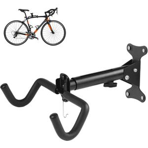 Cyfie Bike Wall Mount Hanger, Bicycle Garage Storage Rack Hook, Horizontal Indoor Bike Holder for Hanging Mountain, Road, Hybrid Bikes (1 Pack for Solid Wall)