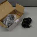 RidRed Office Chair Wheels Replacement Heavy Duty 2 Inch Roller Blade Wheels for Carpet Hardwood Floors,Support 2000 LB, Rubber Rollerblade Desk Chair Casters, Standard Stem Universal Fit, Set of 5 (Transparent Black)