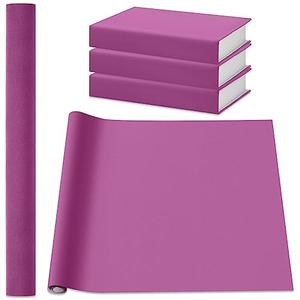 PerKoop Book Cloth for Book Binding 40 x 16 Inch Fabric Surface Paper Backed Bookcover Archival European Durable Strong Bookbinding Supplies Cover Books Album Scrapbooking (Purple)