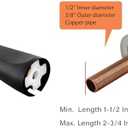 Slip Fit Tub Spout with Pull-Up Diverter for 1/2 inch Copper Tube, Matte Black