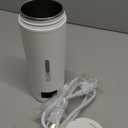 Travel Electric Kettle Portable Small Mini Tea Coffee Kettle Water Boiler, Water Heater with 4 Temperature Control,304 Stainless Steel with Auto Shut-Off & Boil Dry Protection, BPA-Free (White)