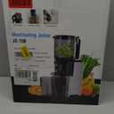 Cold Press Juicer, 5.8" Wide Feed Chute Juice Extractor Machine with 400W, High Juice Yield, Slow Masticating Juicer for Whole Vegetables & Fruits, Metallic Silver