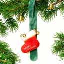 2 x 4 Pack Christmas Snap Bracelets - Festive Deer & Tree Design Elastic Wristbands forTenns Adults, Christmas Party Supplies, Stocking Stuffers Gift Bag Fillers