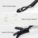 MeloSync Slim Carrying Case for Switch 2 Model 2025, Odorless & Scratch-Resistant Protective with 12 Game Card Slots, 2 Free Screen Protectors, Portable Travel Storage Case white