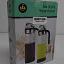 Oil and Vinegar Dispenser Set 2 Glass Oil Bottles with No Drip Spout,450ml Olive Oil Bottle,Ideal Kitchen Oil Dispenser 