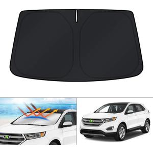 KUST Custom Fit Windshield Sun Shade for 2015-2024 Ford Edge SUV Sunshade Window Sun Visor Protector Foldable Blocks UV Rays Keep Your Car Cooler (Sunshade for 2015-Present Ford Edge)