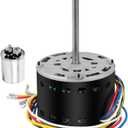 Blower Motor Furnace with Capacitor 5KCP39GG-Z183S 1/3 HP 115V Compatible with Carrier, fit for Bryant Payne HC41AE117 AC Conditioner Motor (HVAC 60Hz 1075RPM 4 Speed)