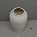 Kokrose Rustic Ceramic Table Vase, 14.9" Vintage Cream Clay Tall Floor Ceramic Terracotta Vase for Table Centerpieces, Large Textured Farmhouse Decorative Vases for Home Decor (15 Inch White Floor Vase)