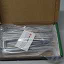 FEED GARDEN 8 Inch 50 Pack Galvanized Landscape Staples 11 Gauge Anti-Rust Garden Stakes Landscaping Fabric SOD Pins Yard Stakes for Weed Barrier Fabric