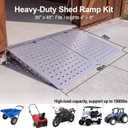 36" x 48" Shed Ramp Kit, Heavy Duty Shed Ramp 48" Wide