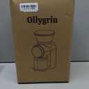 Ollygrin Conical Burr Coffee Grinder Electric, Compact Coffee Grinder for Home Use,Burr Mill Grinder with 30 Precise Grinding Sizes, Touch Panel, Removable Burr & Coffee Container, 2-12 Cups