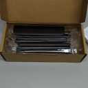 Ravinte Hardware 8 Pack Black Cabinet Handles, 5.9 Inch (150mm) Finger Edge Pulls, 5 Inch Hole Center, Finger Pulls for Cabinets