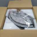 35" Ceiling Fans with Lights, Modern Ceiling Fans with Lights and Remote, Dimmable Bladeless Ceiling Fans with Light, Gold Ceiling Fan with light 6 Speed Reversible Timing for Bedroom