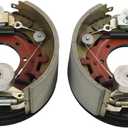 12-1/4" x 5" (12.25" X 5") Electric Trailer Brake Assembly Pair for 12,000 LBS (12K) Trailer Axles Left and Right Electric Trailer Brakes