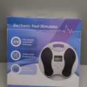 EMS Foot Massager for Neuropathy, NEMS Feet Massager for Pain Relief & Plantar Fasciitis and Improve Circulation, Electric Muscle Foot Stimulator for Neuropathy with 4 TENS Unit Muscle Stimulator Pads
