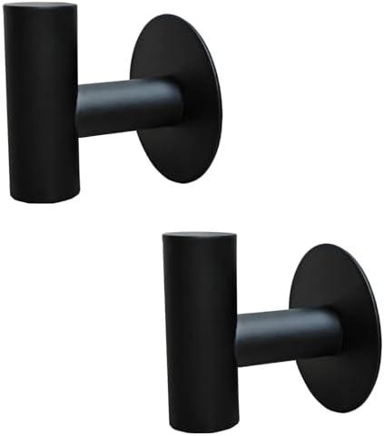 Kruodop Adhesive Hooks Towel Hooks for Bathroom,2 Packs Wall Mount Towel Holder, Matte Wall Robe Hook,Stainless Steel Heavy Duty Door Hanger Towel Hook for Kitchen, Bedroom,Hotel, Set of 3
