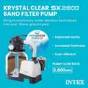 INTEX 2,800 GPH Krystal Clear Sand Filter Pump for Above Ground Pools, Swimming Pool Pump with Automatic Timer - Improved Circulation, Filtration, & Clarity