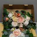 Artificial Flowers Decorations Pack of 2,Centerpieces for Wedding Reception Backdrop Decoration, Floral Decor Wall Home Entryway OutdoorDecorations (Champagne)