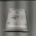 QueenDream White Fur Table Runner Silver Snowflakes Christmas Table Runner, Winter Xmas Holiday Kitchen Dining Table Decoration Indoor Outdoor Party Decor 13 x 48 Inch