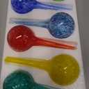 Trenton Gifts 6-Pack Plant Watering Globes - Self Watering Bulbs for Indoor & Outdoor - Hand-Blown & Colorful Aqua Globes - Measures 6" L x 2.5" D, 150ml