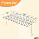 BQMAX Grill Warming Rack Replacement Parts for Char Griller Grill 5050, 3001, 5650, 5072, 3008, Warming Grate for CharGriller Replacement Parts, Grill Rack for Char Griller 5050 Replacement Parts