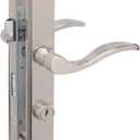 Wright Products - Serenade Mortise Keyed Lever Mount Latch with Deadbolt for Screen and Storm Doors, Satin Nickel (5.12 x 4.5 x 4.5)