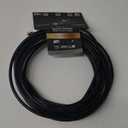 GE RG6 Coaxial Cable, 25 Ft. F-Type Connectors, Quad Shielded Coax Cable, 3 GHz Digital, In-Wall Rated, Ideal for TV Antenna, DVR, VCR, Satellite, Cable Box, Home Theater, Black, 33531