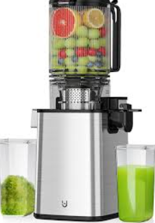 5.8" Wide Feed Slow Masticating Juicer, Whole Fruits & Vegetables, No Pre-Cutting Needed,Maximize Nutrient & Juice Yield,Orange