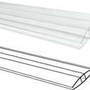 10 PCS Polycarbonate Greenhouse H-Clip Connectors 4ft Length, Fits 0.16 & 0.24 Twin-Wall Polycarbonate Panels Duty Dust, Rain & Moisture Protection Durable (H-Clip 4' 1.57 0.24)
