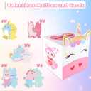 3 x Valentines Day Boxes for Kids,Valentines Day Cards for Boys Girls Classroom Exchange Prizes Party Favors - 1 Mailbox, 32 Cards, 1 Teacher Card (Style-01)