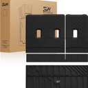 3W Cargo Liner & Seat Back Mats for 2021-2026 Chevrolet Chevy Tahoe/GMC Yukon (Only Yukon, Not Fit Yukon XL)/Cadillac Escalade (Only Escalade, Not Fit Escalade ESV), All Weather TPE Custom Fit