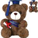 Quimoy Graduation Bear 2026, 9 Inch Teddy Bear Graduation Stuffed Animal Gifts for Grils Boys, Class of 2026 Graduations Gifts for High School College Gift, End of Year Students Gifts
