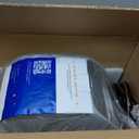 Giraffe Tools Heavy Duty Retractable Hose Reel, 5/8" x 92FT Automatic Rewind Garden Hose Reel with 360 Swivel Base, Ground Mounted for Lawn, Patio, Concrete Floor & Yard Watering