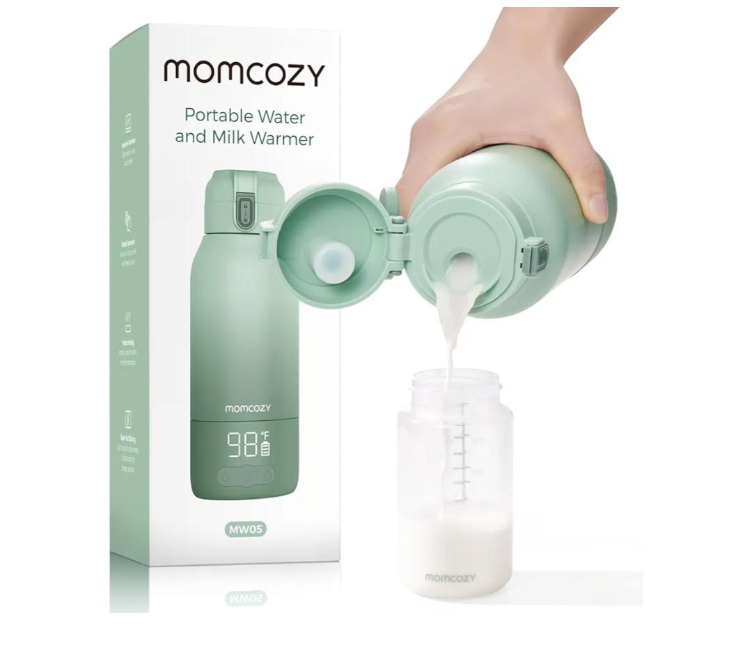 Momcozy Portable Milk Warmer for Travel – Dual Heating Modes for Breast Milk & Water, Portable Bottle Warmer with Fast Heating & Long Battery Life, 17 Ounces Large Capacity to Meet Your All-Day Needs