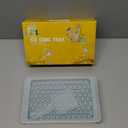 WIBIMEN Mini Ice Cube Trays, 0.55” Tiny Pebble Ice for Iced Coffee & Cocktails, Fast Chill, Easy Twist Release, Stackable with Lid & Storage Bin (2 Pack, Blue)