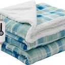 RALYSUN Electric Heated Blanket Full Size 72"x84" Microplush & Sherpa Fabric, Machine Washable 4 Heat Settings & 10 Hours Auto Off - Mint Green