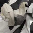 DIIQII Girls Scary Clown Costume: Black and White Bloody Jester Dress with Headband Leggings for Halloween Creepy Dress Up, Size Medium