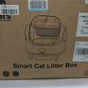 Gimars Open Top Design Self Cleaning Litter Box, Automatic Cat Litter Box for Multiple Cats & Senior Cats, App Control with Safety Sensors, Low Odor, Includes Trash Bags & Litter Mat