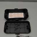 Hrensaw Small Weatherproof Electrical Connection Box(Inner 5.5 x 3 x 2.2inch),Outdoor Electrical Box,Waterproof Extension Cord Covers for Plug, Extension Cables, Holiday Lights,Black