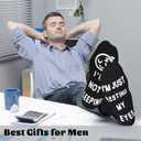 3 x ZXGXLAW Birthday Gifts for Dad,Men Husband Grandpa Women idea Fathers Day Christmas Im Not Sleeping Funny Socks