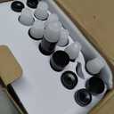 Bay Window Curtain Rods, HOTOZON 7/8 Inch Heavy Duty Curtain Rods for Bay Windows 48-84 Inch(Center Rod), 32-58 Inch Side Rods for Windows, Black, Decorative Drapery Rod with End Cap Finials