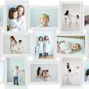HELLO LAURA Photo Collage Frame 4x6 for Wall Decor - Family Picture Frames Gallery Display Multiple Photos - White, 40 x 1 x 18.5 inches