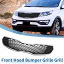 X AUTOHAUX Front Upper Hood Bumper Grille Grill for Kia Forte 2014-2016