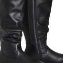 AVENUE Women's Wide Fit Montana Tall Boot Fashion (Black)