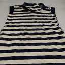 Wenrine Womens Striped Summer Mini Dress Casual Cap Sleeve Polo V Neck T Shirt Dresses with Pockets (Small)