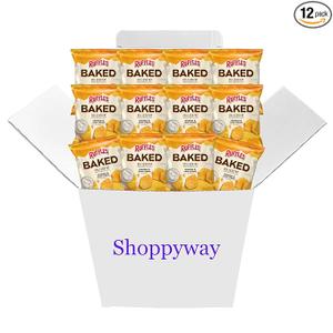 Baked, Ruffles Cheddar & Sour Cream Potato Chips, 1.125 Ounce (Pack of 12) Value Pack Bundled by Shoppyway BB Dec 30, 2025